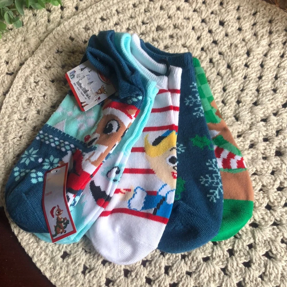 Rudolph The Red Nosed Reindeer Holiday Socks